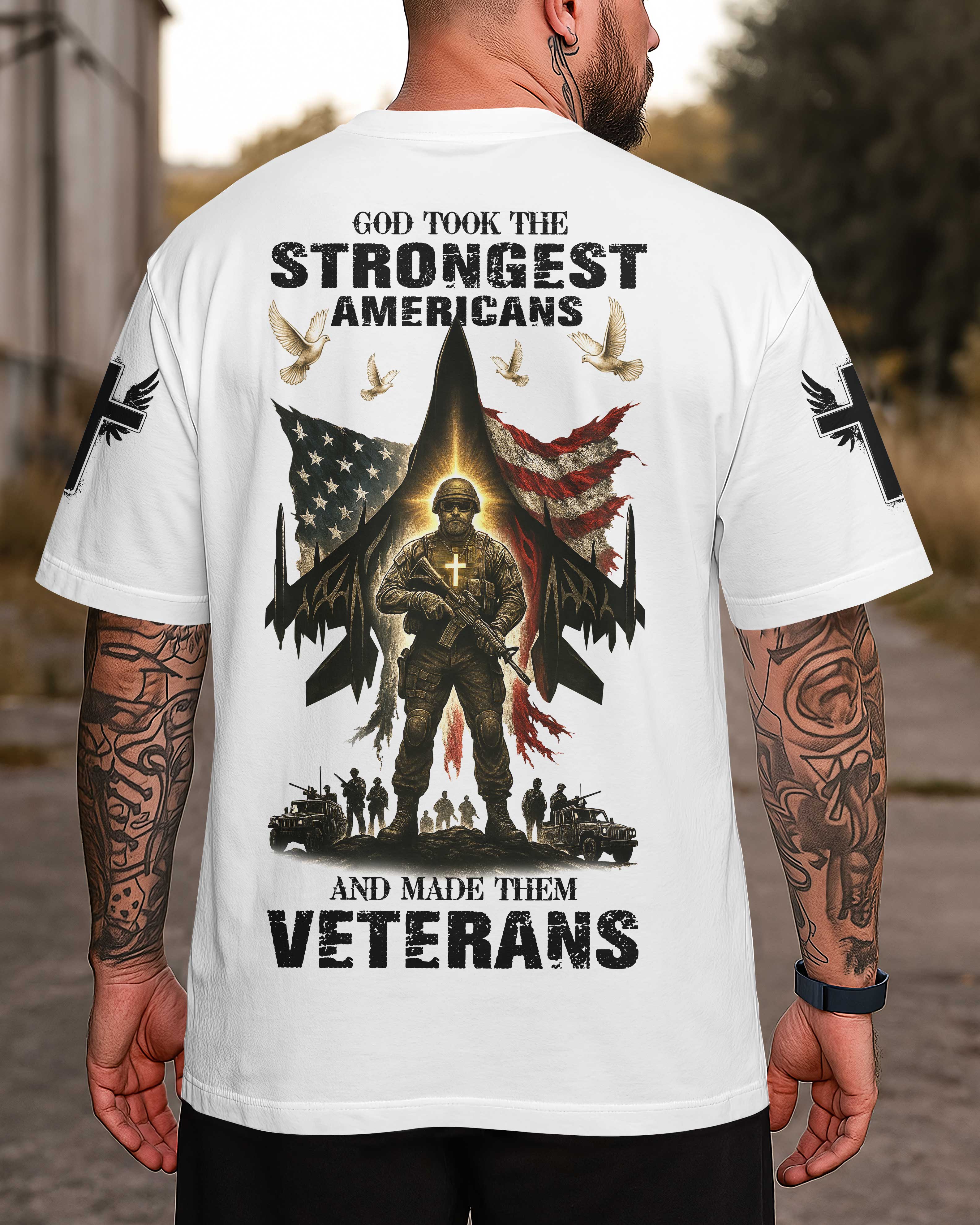 T-shirt Dieu a pris les Américains les plus forts