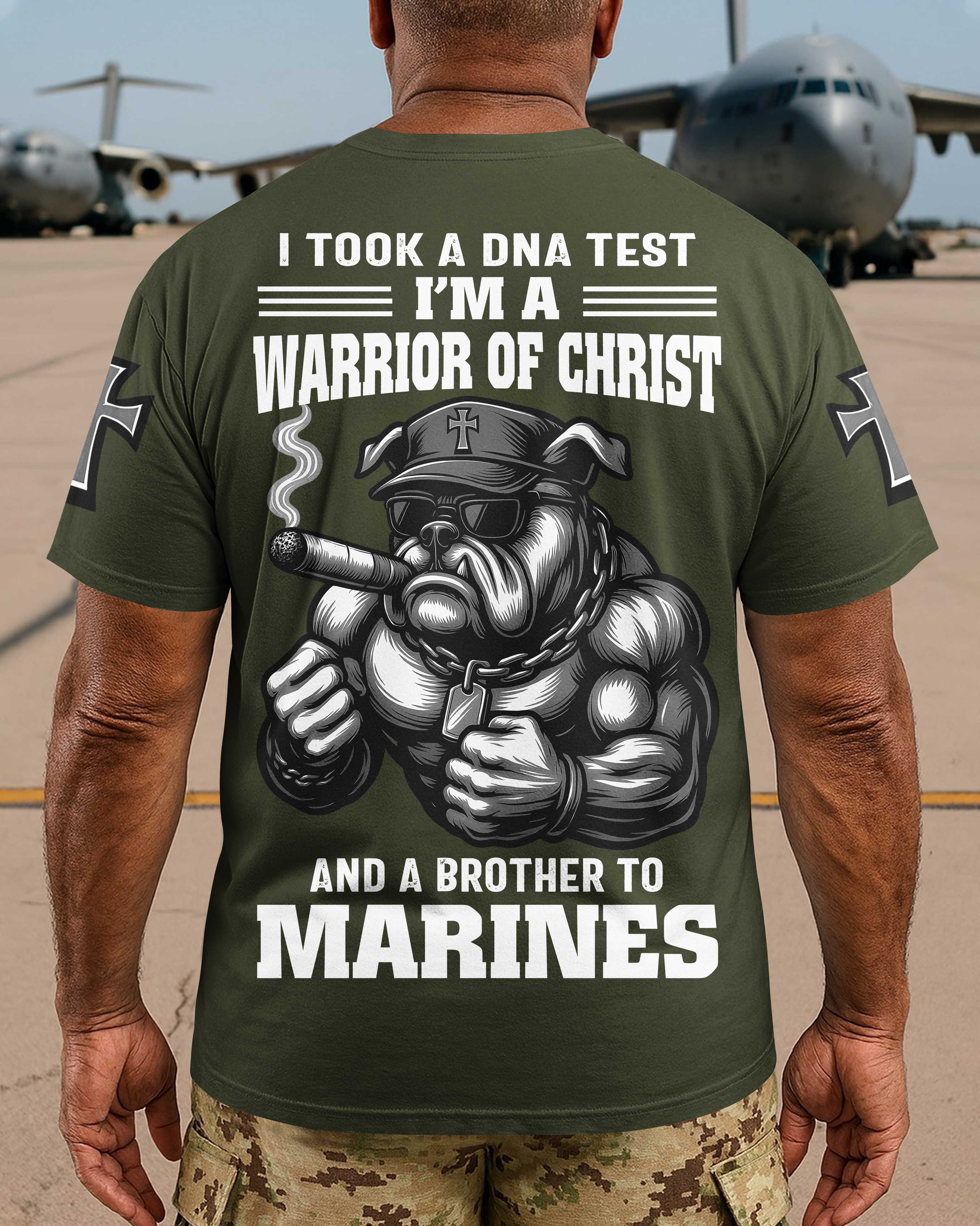 J'ai fait un test ADN je suis un guerrier du Christ T-shirt