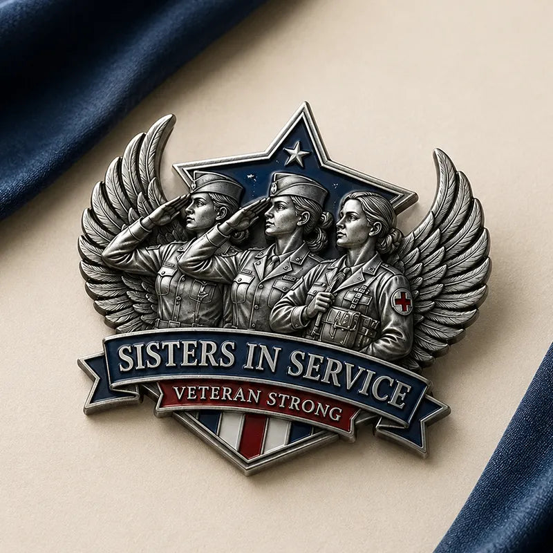 Women's Military Service Commemorative Badge — Military Commemorative Brooch