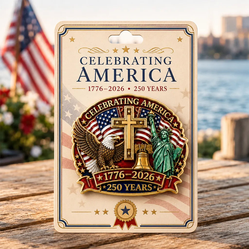 Celebrating America 1776–2026 Brooch Pin