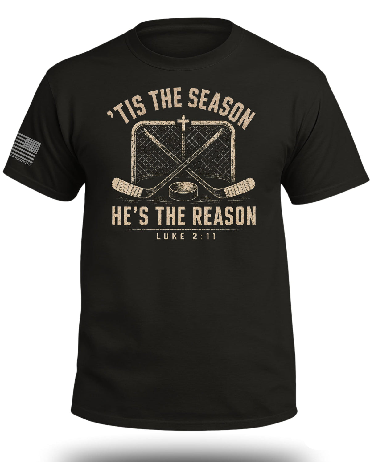 'Tis The Season He's The Reason - Hockey T-Shirt