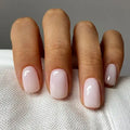 30-Piece Blush Glossy Press-On Nails – Short Natural Everyday Manicure