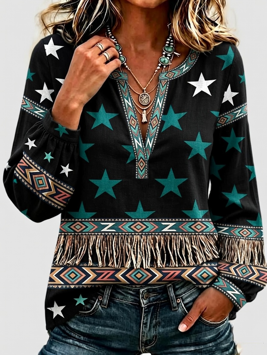 Top estampado floral para mujer