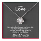 To My Love Preserved Rose & Necklace Set