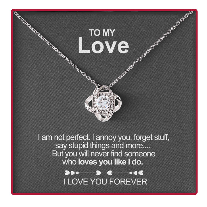 To My Love Preserved Rose & Necklace Set