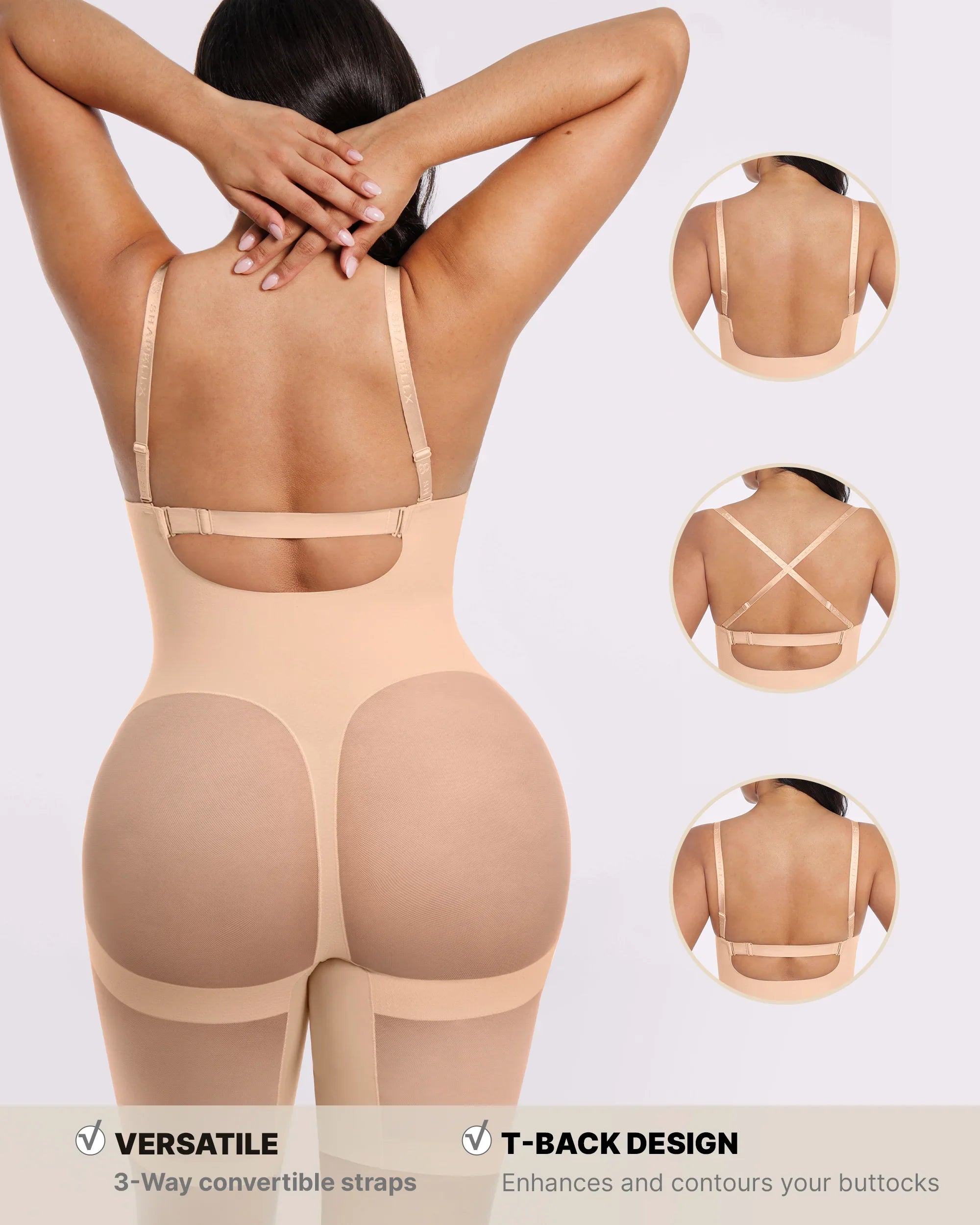 Body de espalda baja y muslo medio