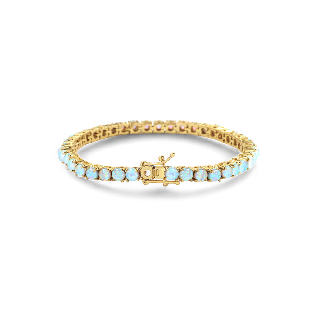 Blue Opal Tennis Bracelet