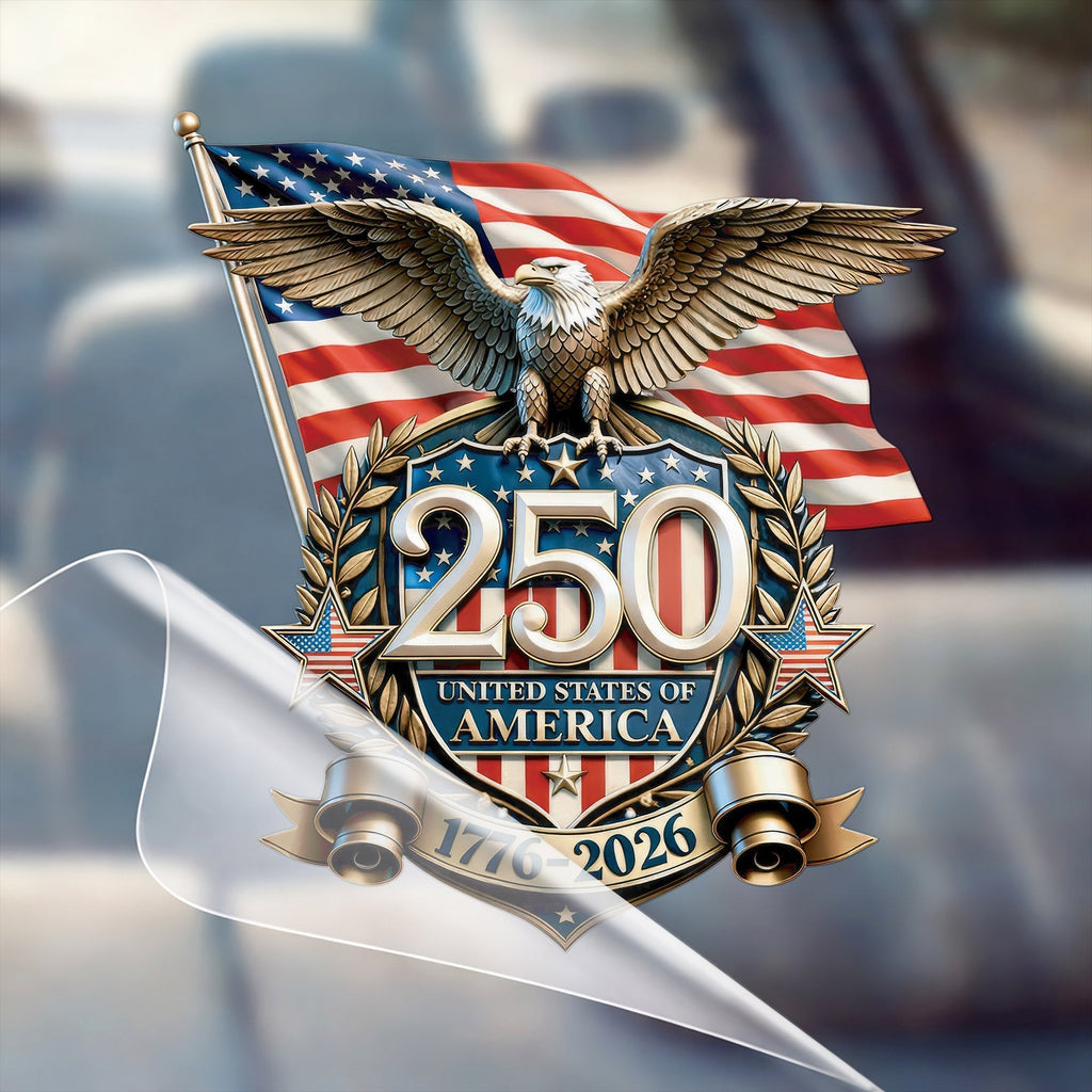 United States of America 250th Anniversary Decal – Eagle, Flag, 1776-2026