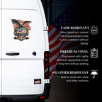 United States of America 250th Anniversary Decal – Eagle, Flag, 1776-2026