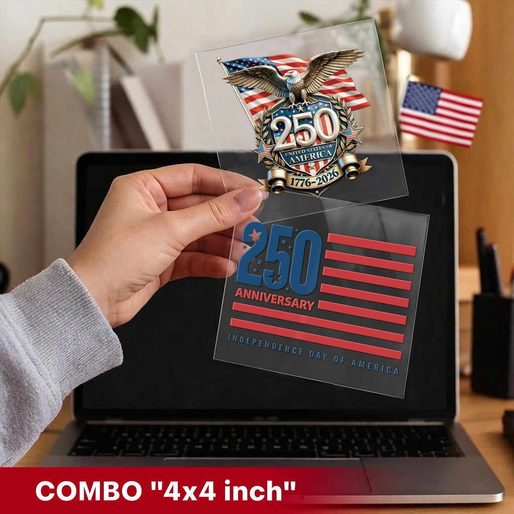 United States of America 250th Anniversary Decal – Eagle, Flag, 1776-2026