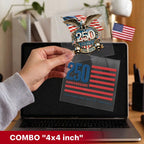 United States of America 250th Anniversary Decal – Eagle, Flag, 1776-2026