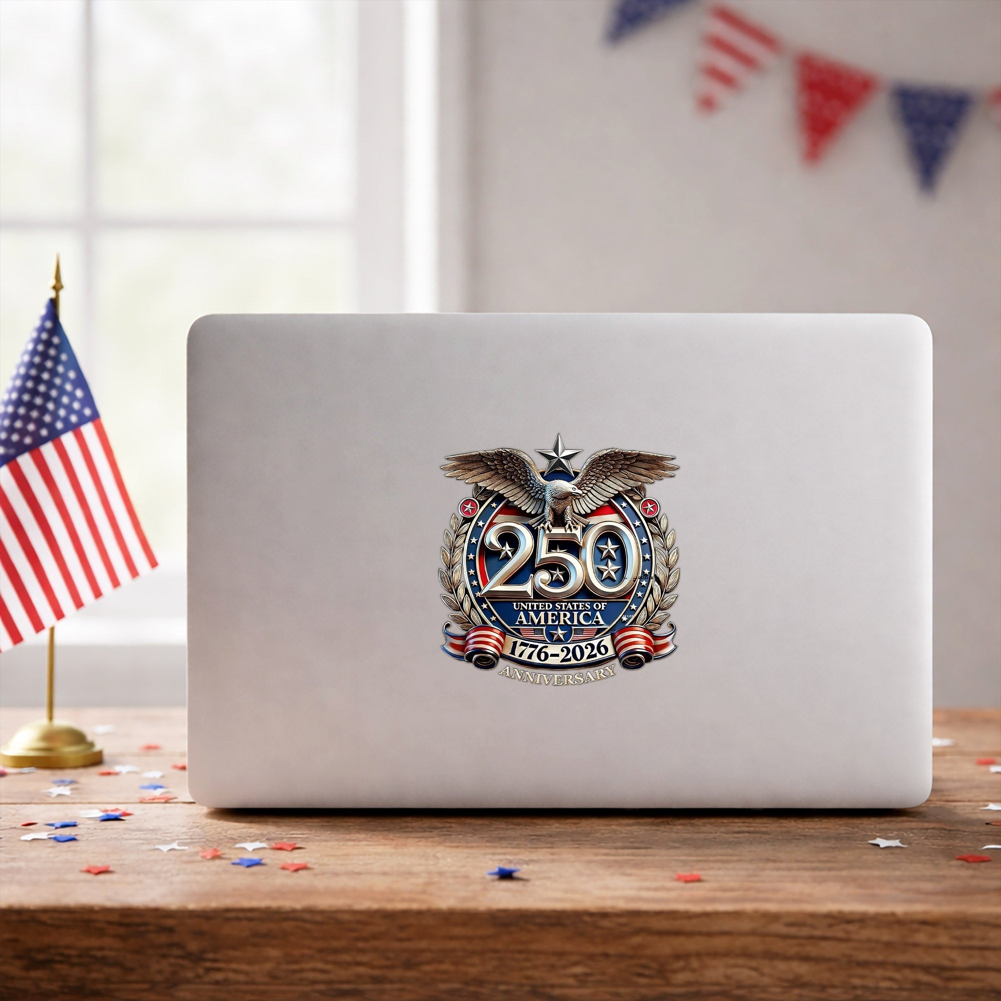 250th Anniversary Decal United States Of America Eagle Patriotic Car Decal