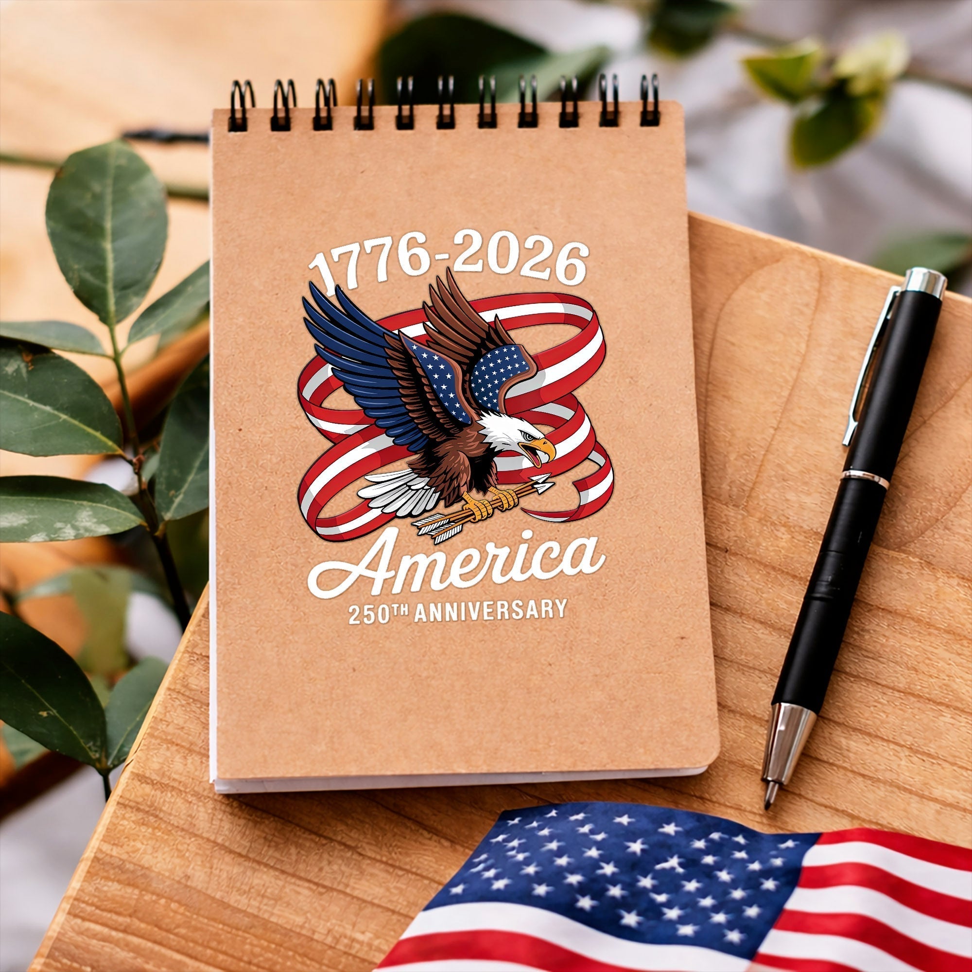 Amerika 250. Jubiläum Aufkleber, Adler Patriotisch 1776 2026 Autoaufkleber