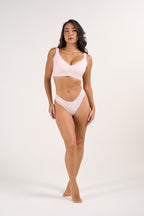 Seamless Soft V-Neck Wireless Full Support Jelly Bra