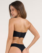Scalloped Strapless Invisible Push Up Jelly Bra