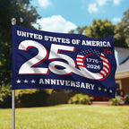 Patriotic 250th Anniversary 1776 2026 United States of America Flag