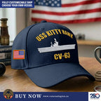 Custom US Navy Ships Embroidered Cap, Hat for US Veteran, Gifts for Father's Day, Veterans Day