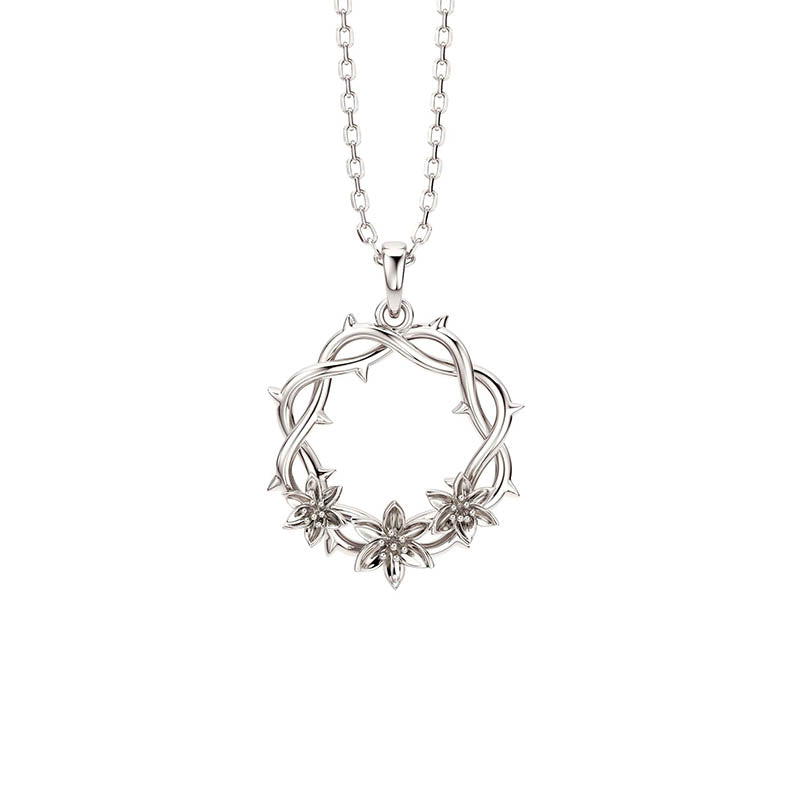 Crown of Thorns Floral Necklace