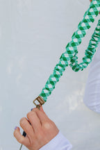 Kelly Green Checkered Lanyard