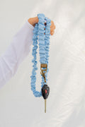 Blue Striped Lanyard