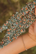 Green Floral Lanyard