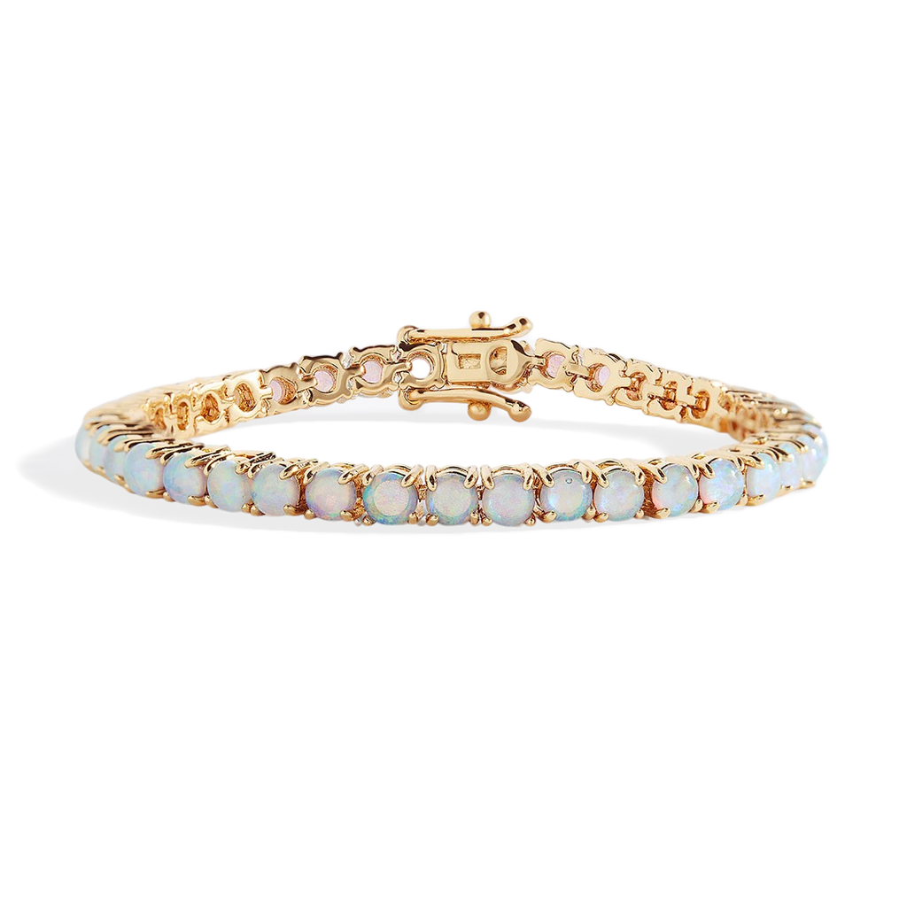 Blue Opal Tennis Bracelet