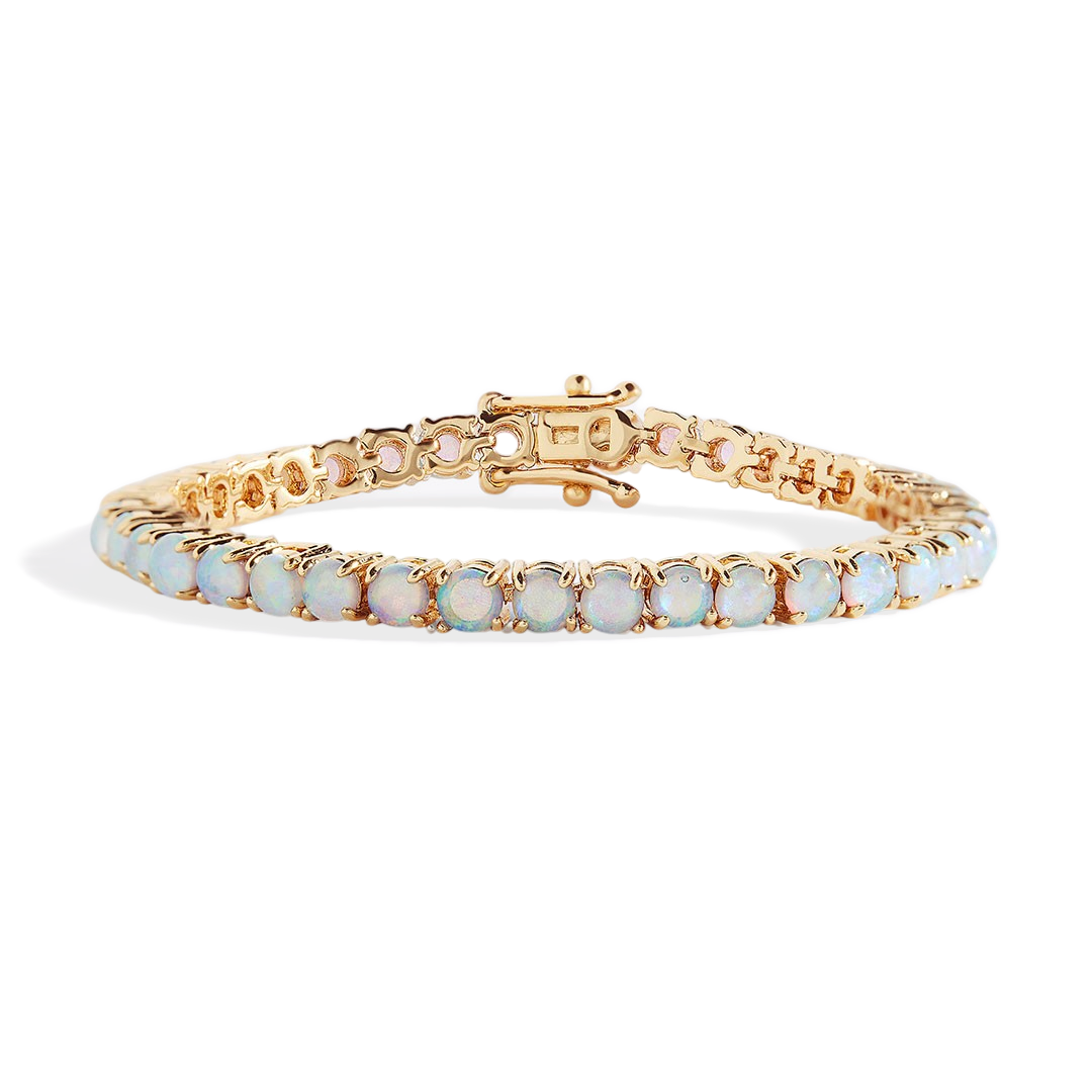 Blue Opal Tennis Bracelet