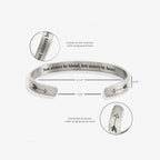 Not Sisters By Blood But Sisters By Heart Cuff Bracelet