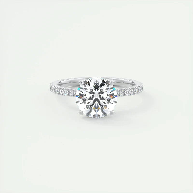 Oval Halo Moissanite Ring