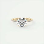Oval Halo Moissanite Ring