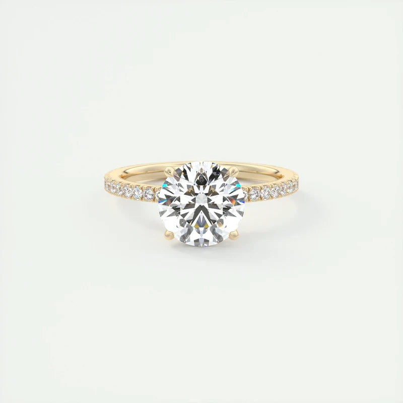 Oval Halo Moissanite Ring