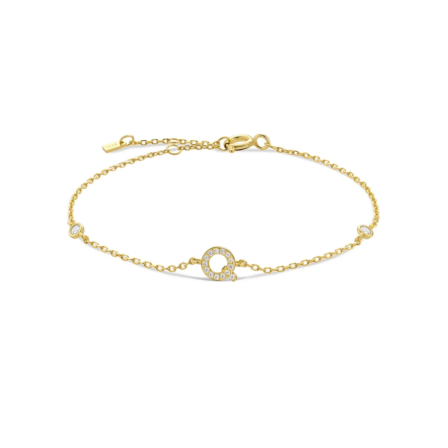 Pulsera de muñeca con inicial'