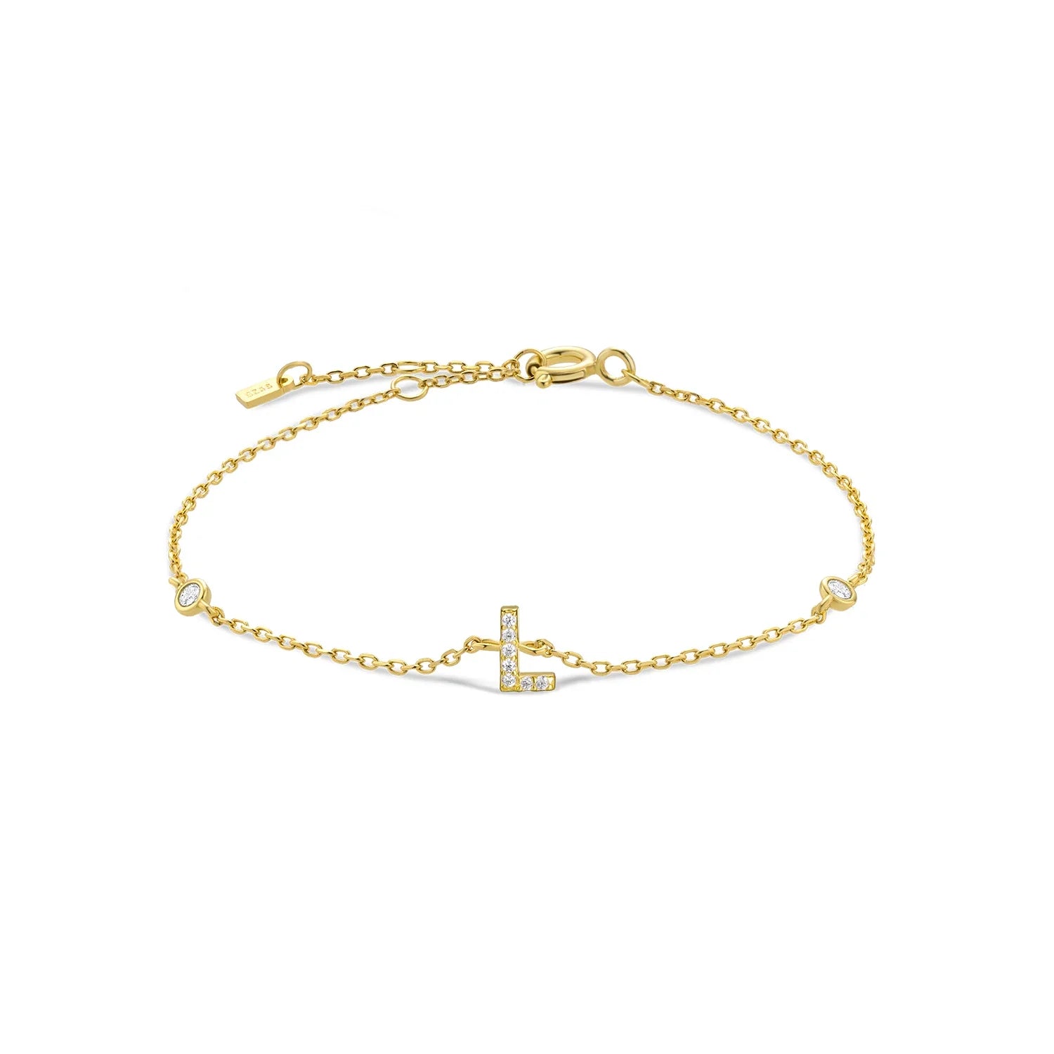 Pulsera de muñeca con inicial'