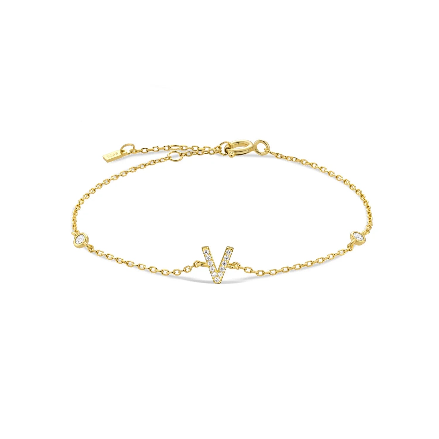 Pulsera de muñeca con inicial'