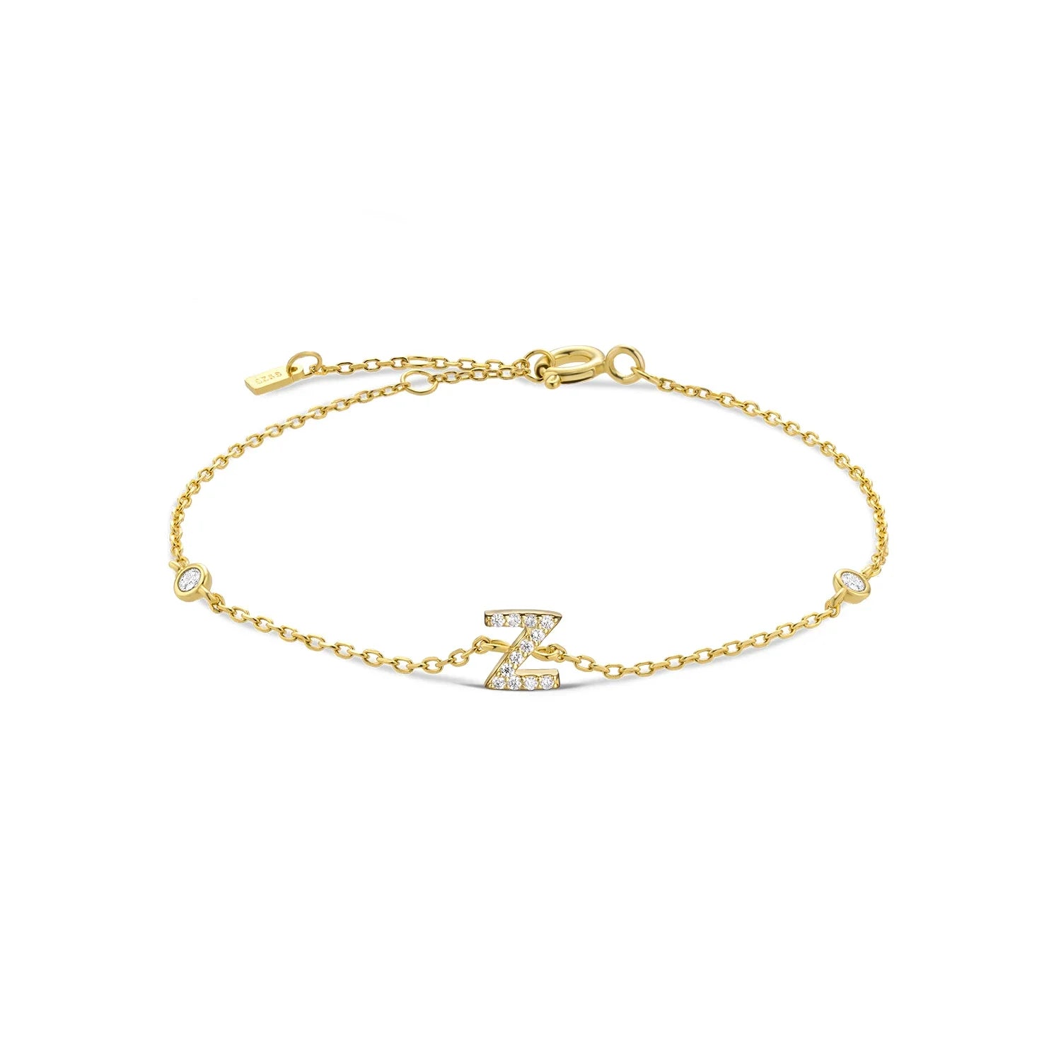 Pulsera de muñeca con inicial'