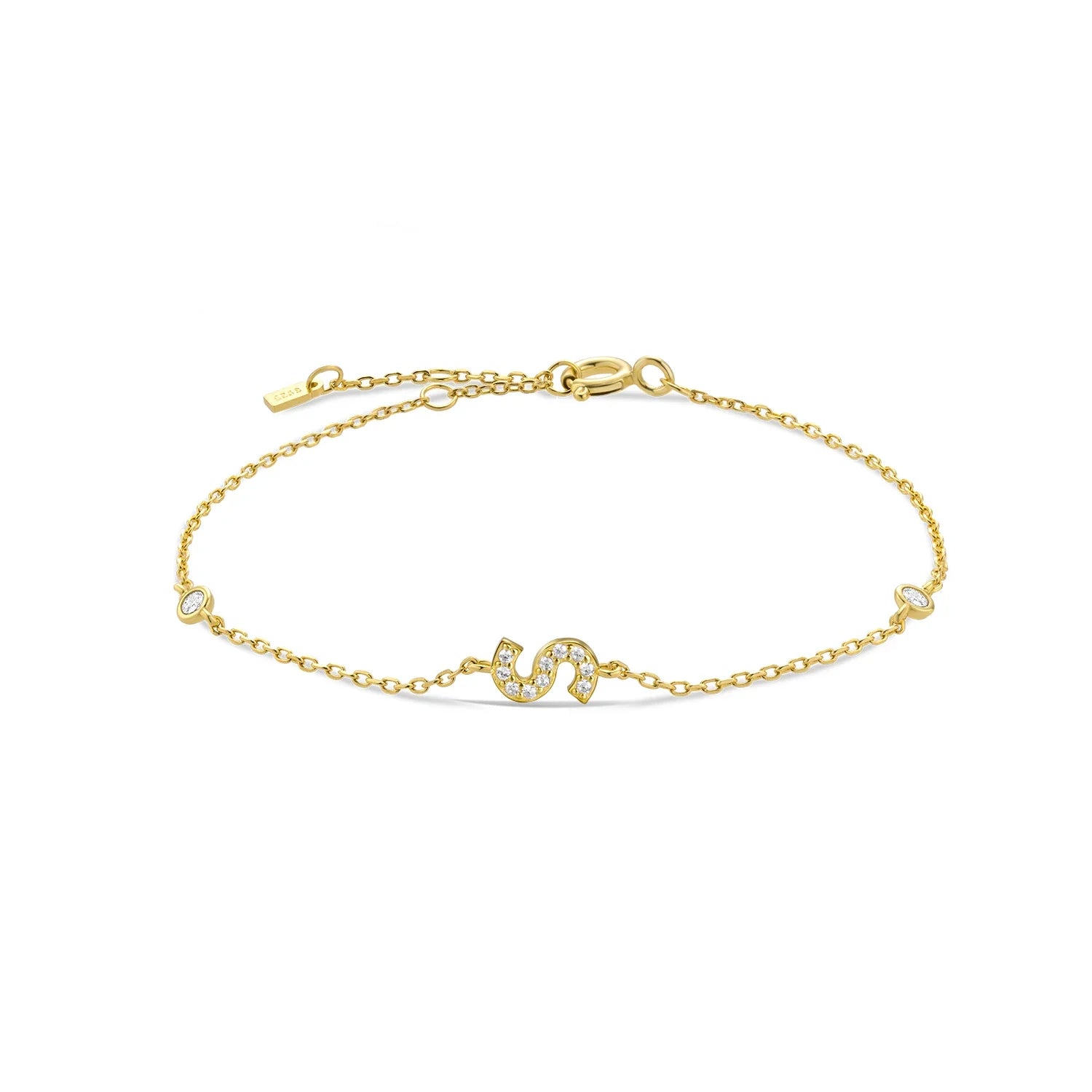 Pulsera de muñeca con inicial'