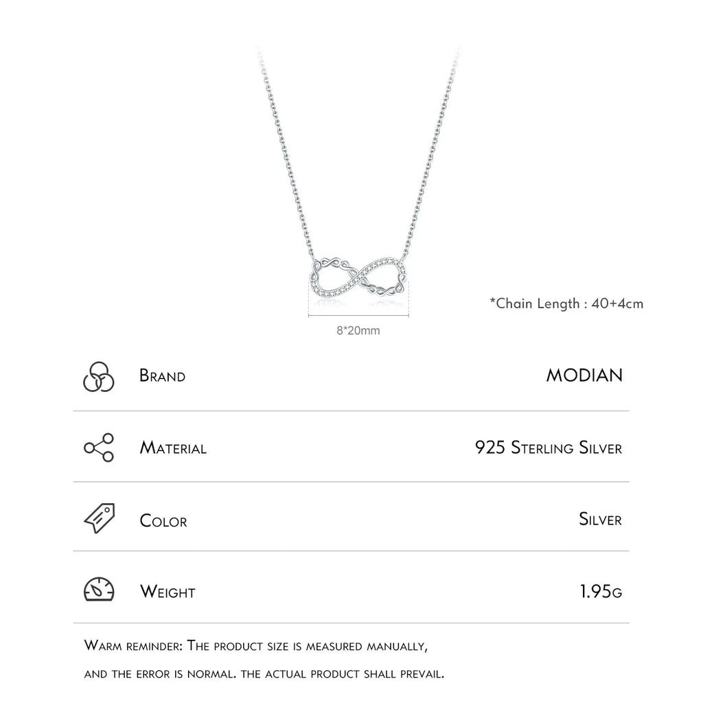 Romantic Infinite Love Pendant Necklace