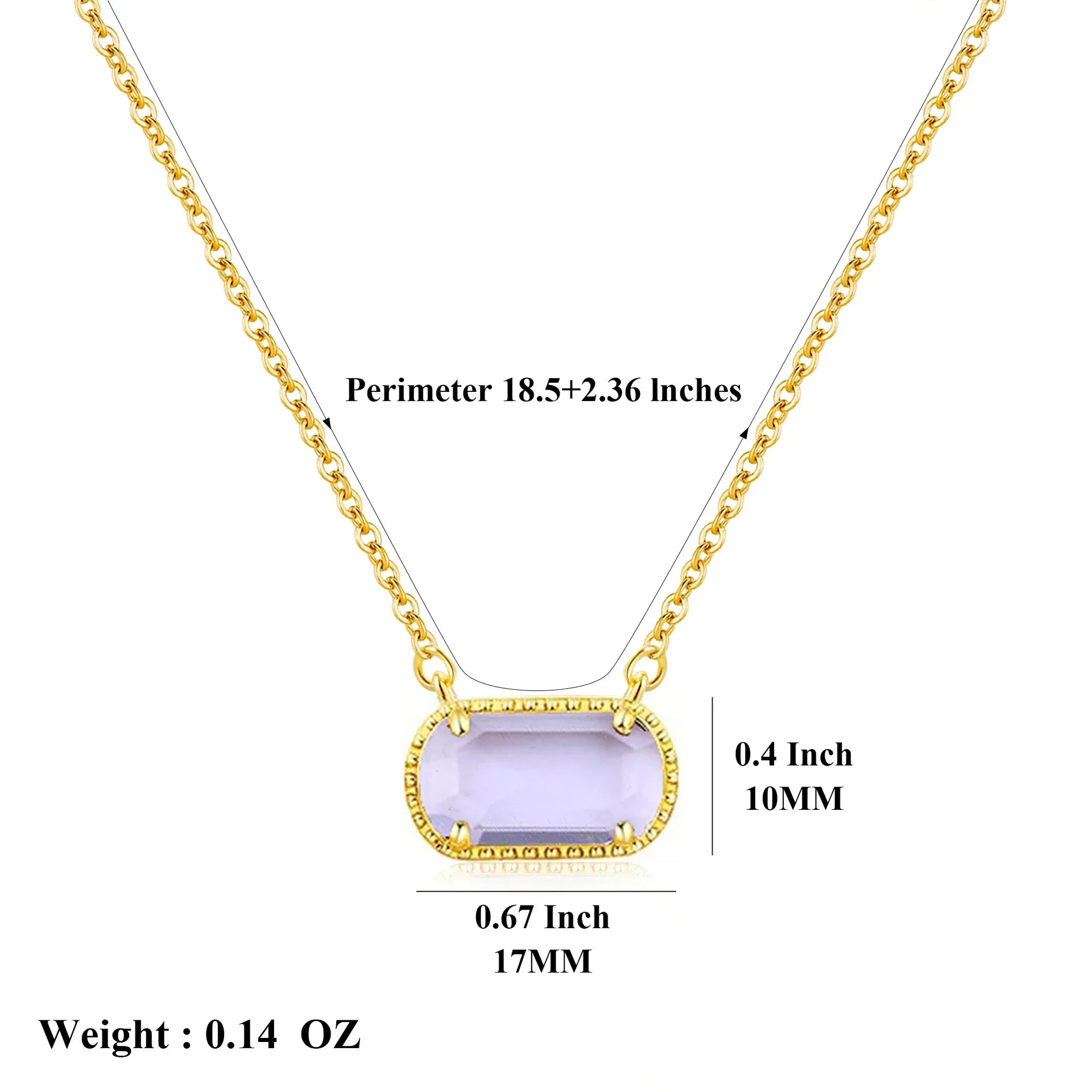 Birthstone Crystal Necklace