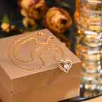 To my Mother I Love You Double Hearts Necklace