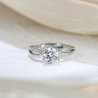 Crisscross Engagement Promise Ring
