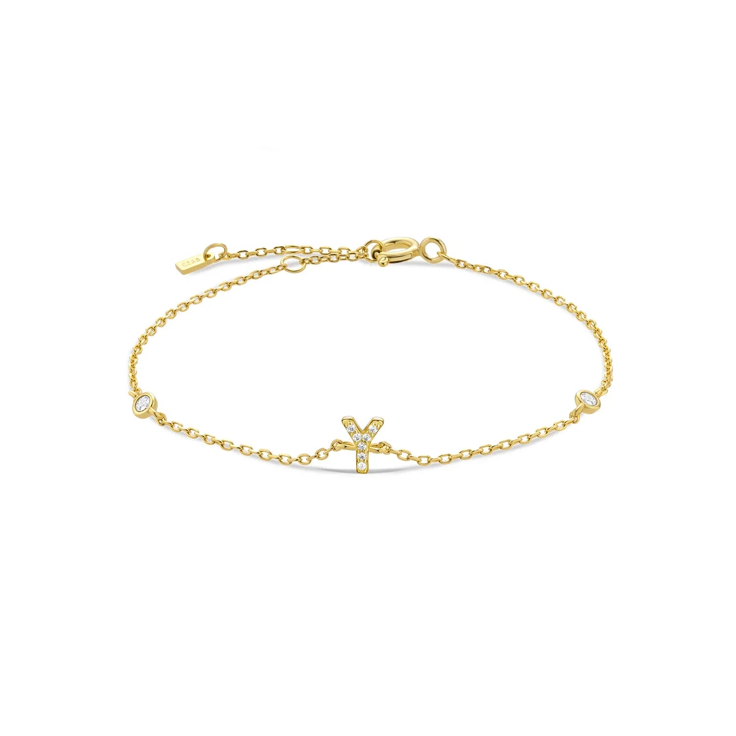 Pulsera de muñeca con inicial'