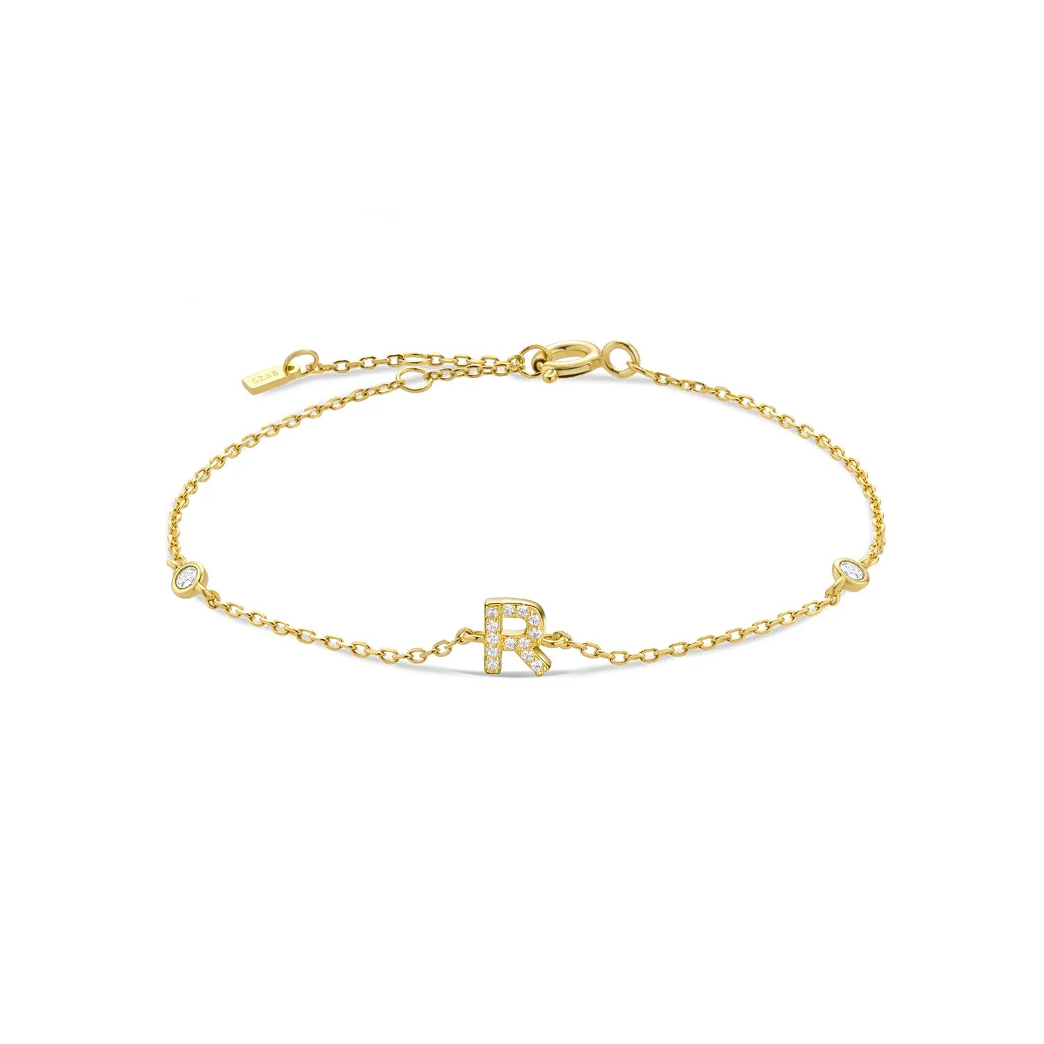 Pulsera de muñeca con inicial'