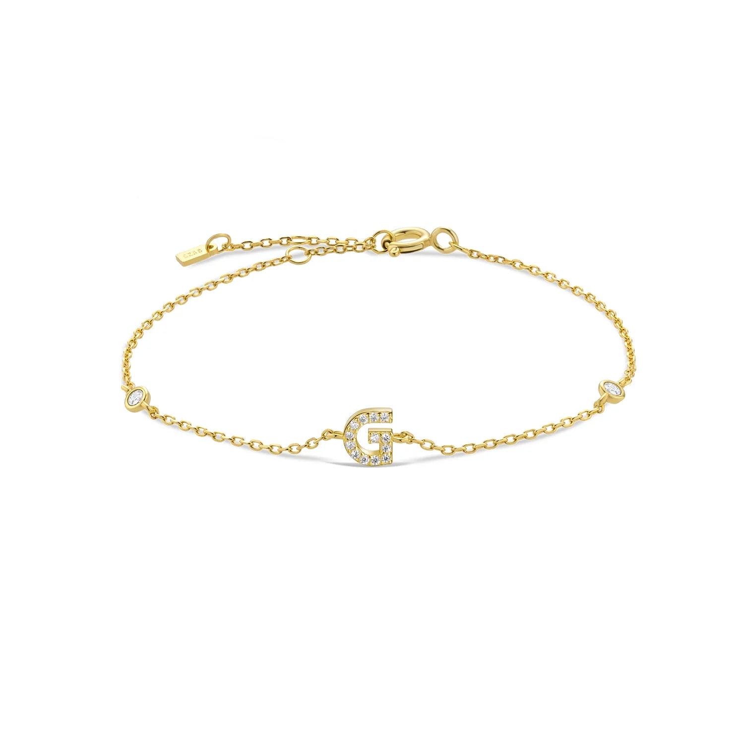 Pulsera de muñeca con inicial'