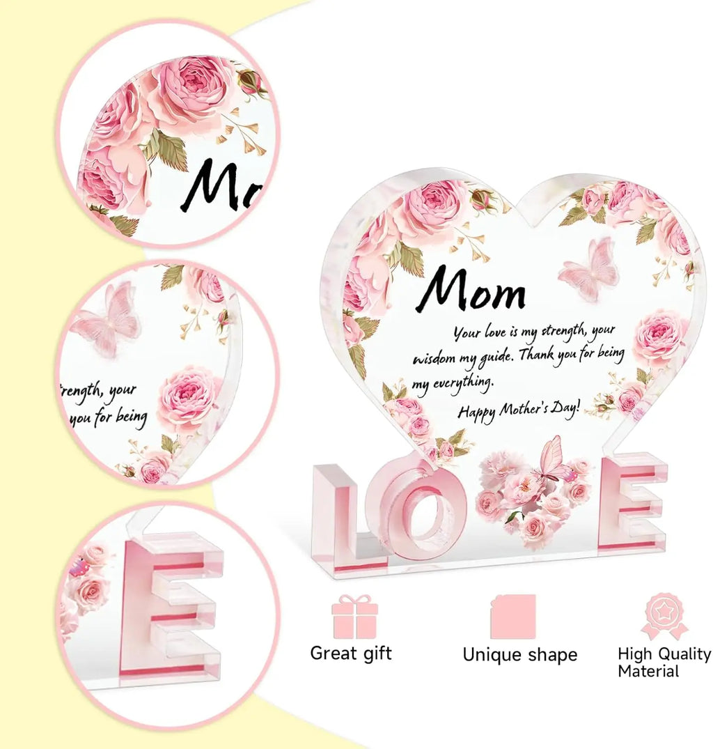 Love Mom Acrylic Keepsake