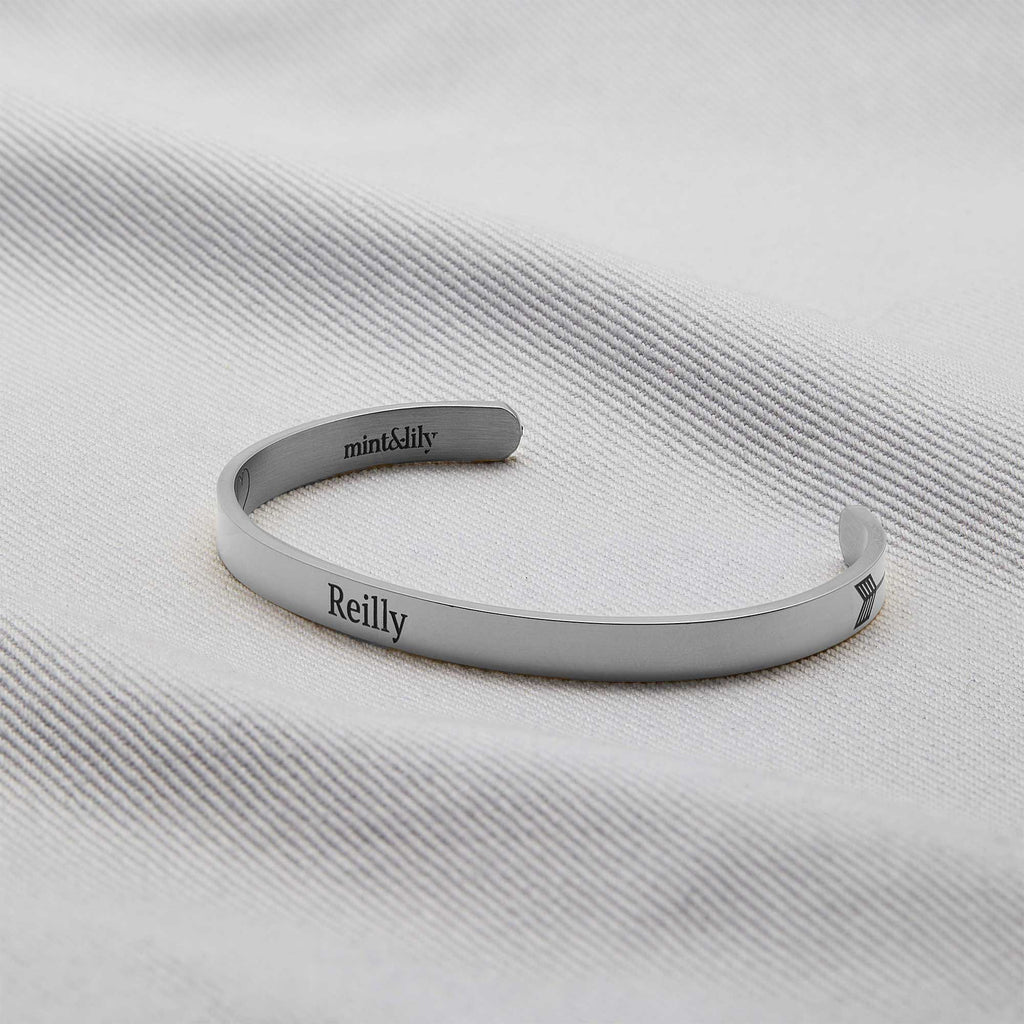 Beautiful Girl You Can Do Hard Things Cuff Bracelet