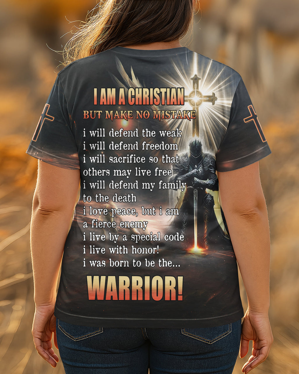 I Am A Christian Allover-Print-T-Shirt