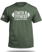 Glaube und Fitness T-Shirt