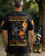 Mein Dienst Hatte einen Zweck, mein Glaube gibt ihm Bedeutung T-Shirt