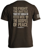 T-Shirt „Füße beschuht mit dem Evangelium“