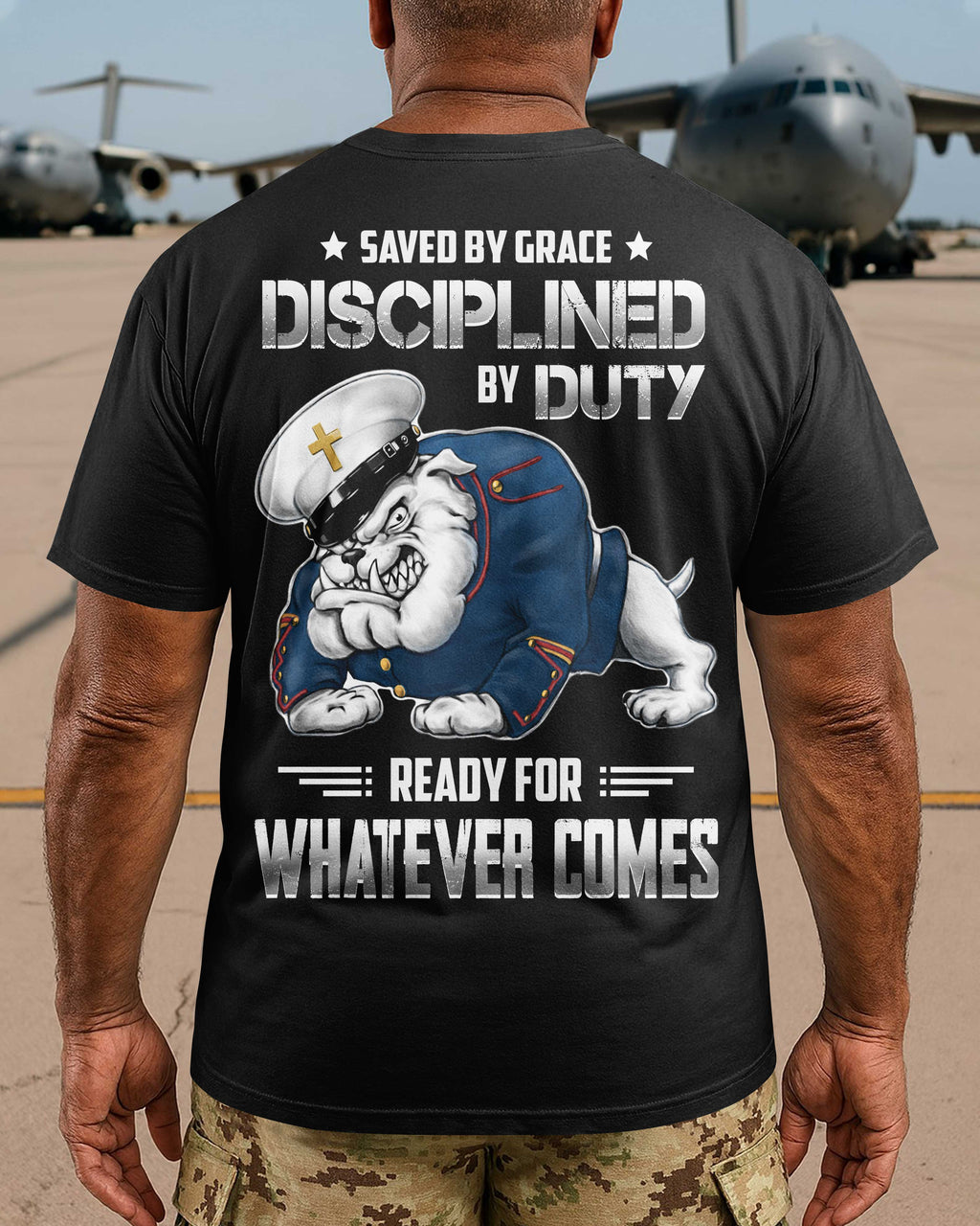 Aus Gnade gerettet, durch Pflicht diszipliniert, bereit für alles, was kommt T-Shirt